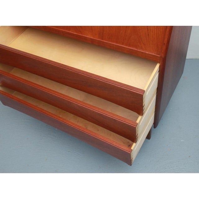 Vintage Secretaire in Teak by Bernhard Pedersen & Son, 1965 For Sale - Image 15 of 17