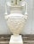 Late 20th Century Mario Buatta for Frederick Cooper Neoclassical White Embossed Urn Lamp With Cherubs and Faces For Sale - Image 9 of 12