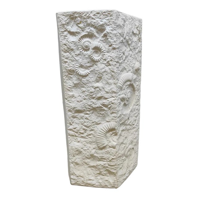 Vintage White Bisque Porcelain Vase from Ak Kaiser, 1960s For Sale