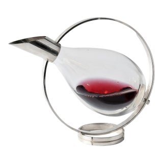 Christofle Modernist Luc Lanel Decanter For Sale