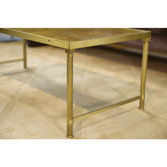 Coffee Table and Side Tables in Verre Églomisé, 1980s, Set of 3 For Sale - Image 12 of 13