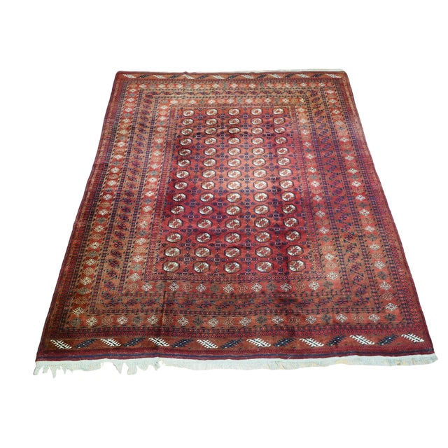 Hand Knotted Tekketurkmen Afghan Rug, 1920s For Sale
