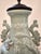 Vintage Celadon Table Lamp With Dragon and Bird Motifs For Sale - Image 4 of 11