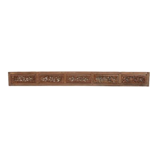 Finely Carved Bamboo Grove Wall Panel For Sale