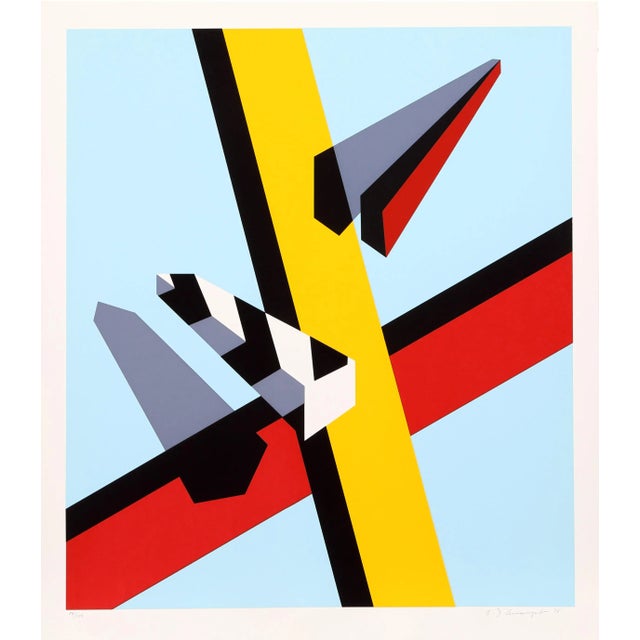 Abstract Reflection, Silkscreen by D'Arcangelo For Sale - Image 3 of 3