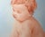 Antique 19th Century Hand Painted Porcelain Tile Nude Baby Painting Figural 1800 For Sale - Image 4 of 10