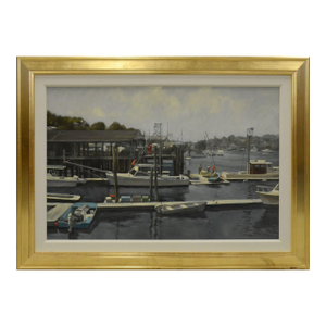 Mid 20th Century Lundskow, Roger "#860" Oil on Canvas