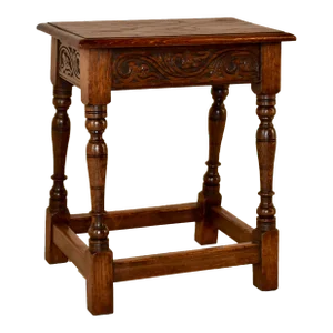 19th Century English Oak Joint Stool