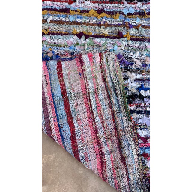 1980s Moroccan Colorful Vintage Kilim Rug - 3'6" X 6'9" Ft For Sale In Cleveland - Image 6 of 9