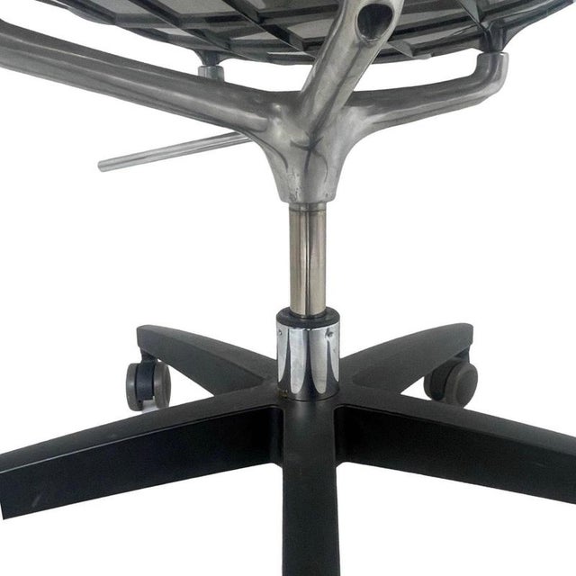 Postmodern Christophe Pillet Driade Meridiana Hard Plastic Design Chair Desk Chair Adjustable Height Black Base One in Stock! For Sale - Image 3 of 8