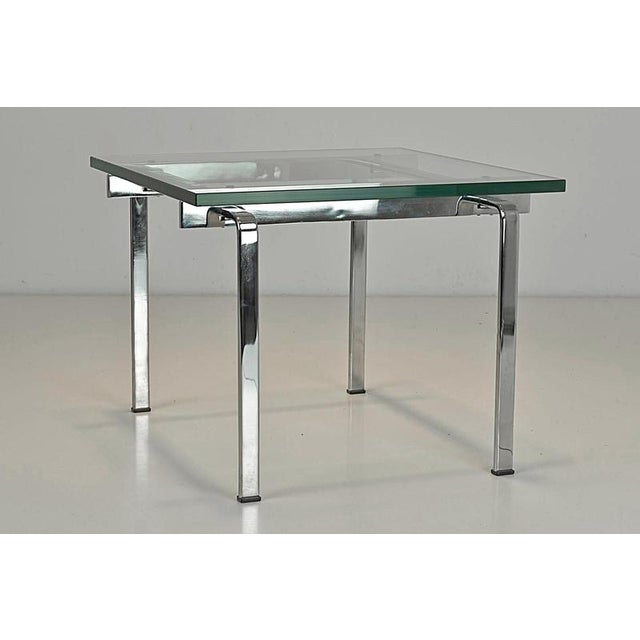 Bauhaus Steel and Glass Side Table by Preben Fabricius and Jørgen Kastholm for Kill International, Germany, 1968 For Sale - Image 3 of 10