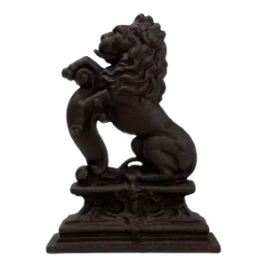 Substantial Vintage Cast Iron Lion Doorstop