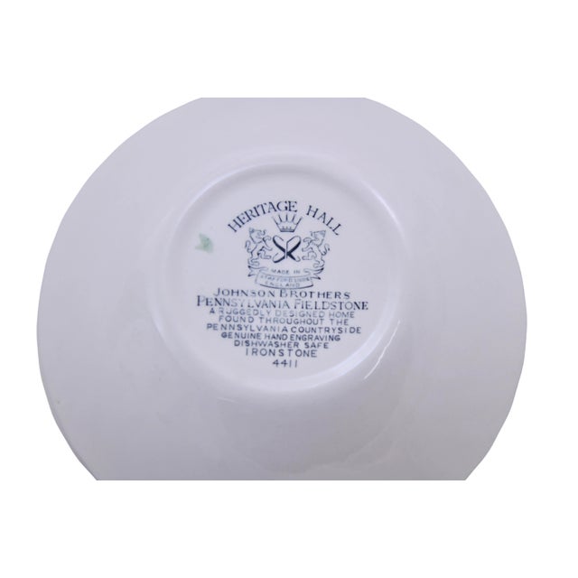 English Johnson Bros. Heritage Hall Bowls - Set of 8 For Sale - Image 3 of 3