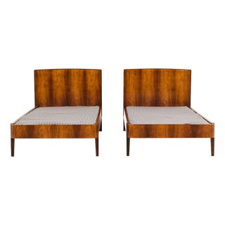 Danish Rosewood Bed Frames, 1960s, Set of 2 For Sale