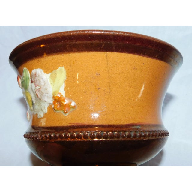 Ceramic Antique Mid 19th Century Copper Lustre Bowl For Sale - Image 7 of 8