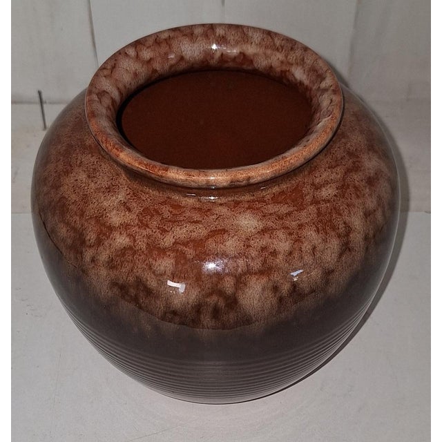 Vintage Ceramic Vase by Veb Steingut Elsterwerder, 1970s, in Very Good conditions. Designed 1970 to 1979 This piece has an...