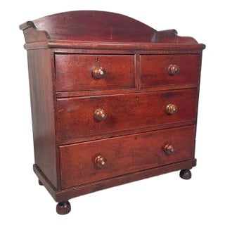 19th Century English Victorian Stained Country Dresser For Sale
