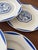Fructidor Pattern Dinner Plates in Earthenware from KG Lunéville, 1950s, Set of 6 For Sale - Image 3 of 8