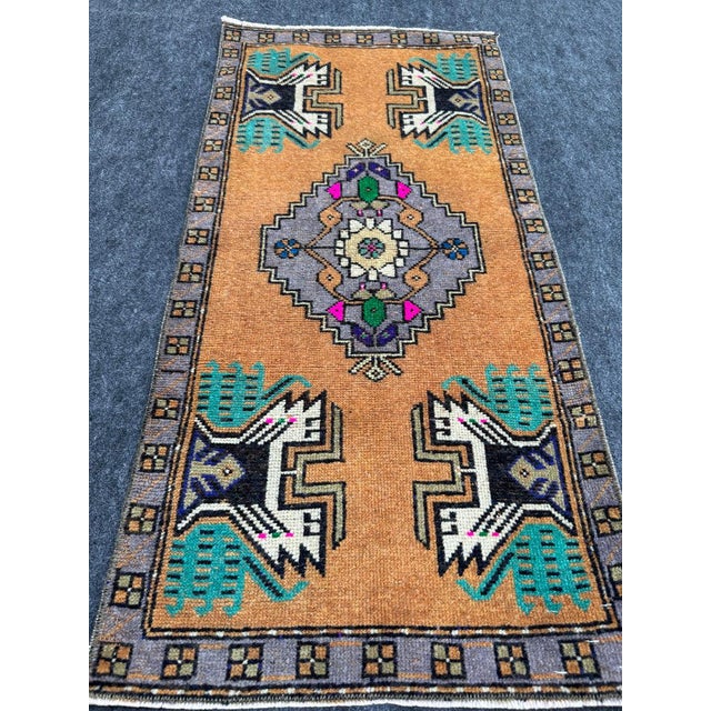 Contemporary Turkish Yastik Rug 1'7" x 3'4" For Sale - Image 3 of 5