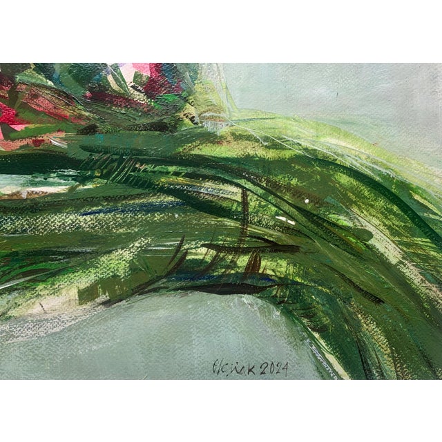 Bozena Lesiak, Tulips, Gouache on Paper, 2024 For Sale - Image 4 of 7