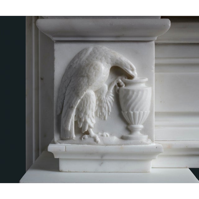 Georgian Statuary Marble Fireplace Surround For Sale - Image 4 of 8