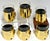 Late 20th Century 6 Italian Gold-Plated Leather Horsebit Old Fashioned Glasses, Style of Gucci For Sale - Image 4 of 14