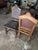 Animal Skin Pair of Early 20th Century Jacobean / Henry II Revival Tooled Leather Dining Side Chairs For Sale - Image 7 of 9