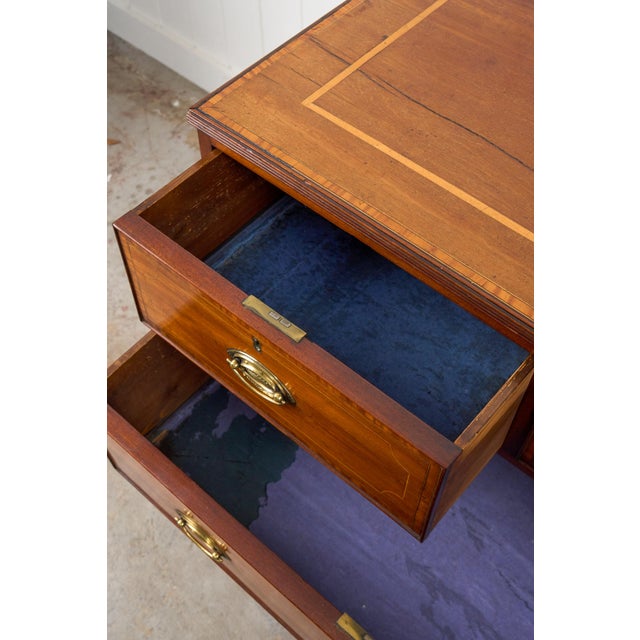 Brown 19th Century Flat Front Mahogany Chest For Sale - Image 8 of 14