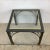 Mid-Century Modern Regency Modern Dark Chrome and Glass End Table- Design Institute of America For Sale - Image 3 of 13
