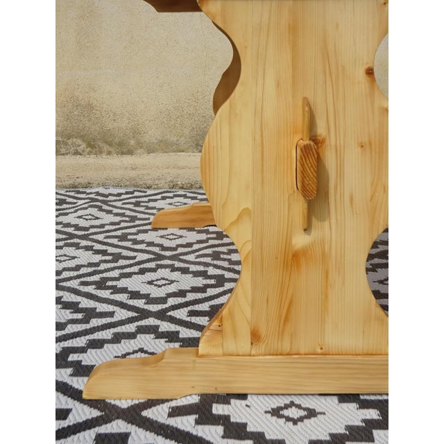 Pine Monastery Dining Table, 1980s For Sale - Image 10 of 18
