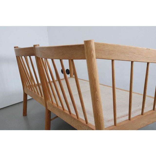 2-Seater Sofa and Armchairs in Oak and Teak from FDB Mobler, Denmark, 1980s, Set of 3 For Sale - Image 13 of 14