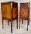 Wood 1940s Pair of French Empire Style Wood Nightstands With Inlay and Bronze Mounts For Sale - Image 7 of 11