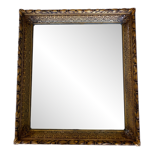 Antique Framed Mirror With French Bee Design