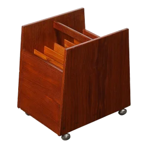 Mid-Century Magazine Rack in Book-Matched Rosewood by Rolf Hesland for Bruskbo