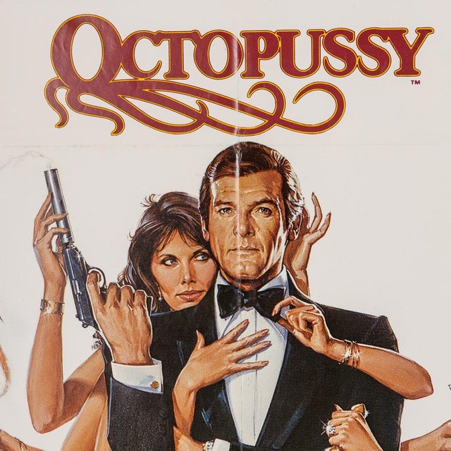 French James Bond Octopussy Poster, 1983 For Sale - Image 9 of 18