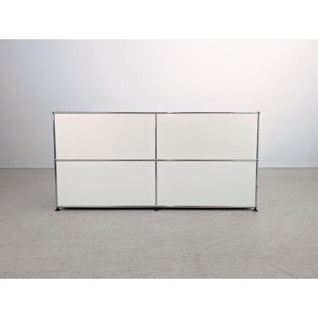 Vintage Sideboard in Pure White by Fritz Haller & Paul Schärer for USM Haller For Sale - Image 6 of 11