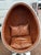 Swivel Egg Chair with Tan Leather Upholstery from Aviation For Sale - Image 6 of 9