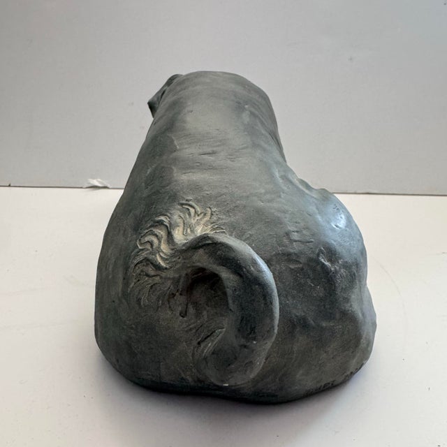 Vintage House Parts Inc Pot Belly Pigs Resin Farmhouse Decor Sculptures For Sale - Image 9 of 11