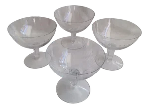 Orrefors Crystal Champagne Glasses - Set of 4