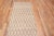 A Decorative Soft Light Cream and Tan Color Geometric Modern High Low Wool Pile Hallway Runner Rug, Country of Origin:...