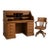 Early 20th Century 1900–1930 English Oak Roll-Top/Tambour Roll-Top Desk Edwardian Office Desk) And For Sale