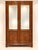 Art Nouveau Oak 2-Door Wardrobe with Beveled Mirrors, 1890s For Sale - Image 6 of 6