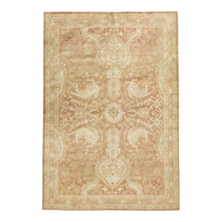 Galerie Shabab Collection Early 20th Century Indian Agra Accent Rug For Sale
