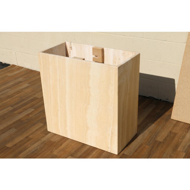Mid-Century Modern Italian Travertine Dining Table, Circa 1970s For Sale - Image 17 of 18