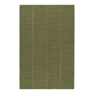 Rug & Kilim’s Contemporary Kilim in Green With Beige Accents For Sale