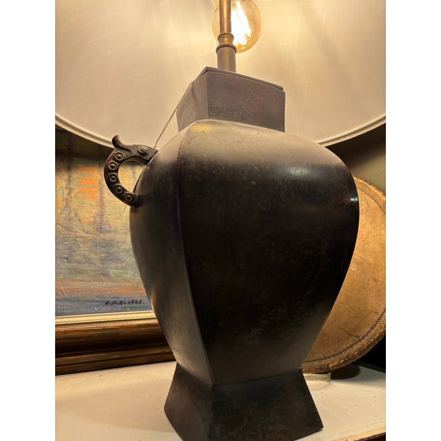 Japanese 1960s Japanese Brass Sakana Lamp For Sale - Image 3 of 4