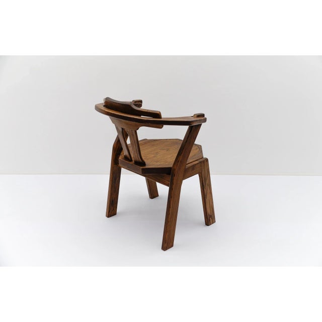 Wood Mid-Century Modern French Provincial Oak Chair, 1960s For Sale - Image 7 of 18