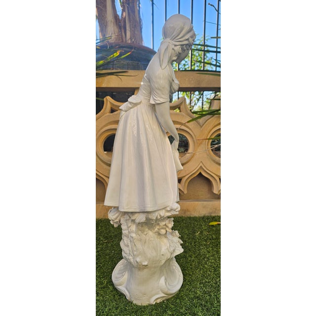 Domenico Poloniato Large White Glazed Ceramic Figure of a Woman, Italy, Circa 1960 For Sale - Image 12 of 12