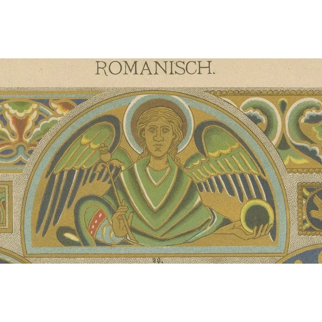 Cream H. Dolmetsch, Manuscript and Mural Designs, 1887, Paper, Set of 2 For Sale - Image 8 of 11