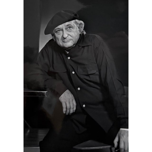 Yousuf Karsh, Sculptor Jacques Lipchitz Photograph Portrait Yousuf Karsh Photo Vintage Print, 1966 For Sale - Image 4 of 5